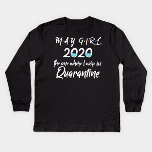 May girl birthday 2020 Kids Long Sleeve T-Shirt